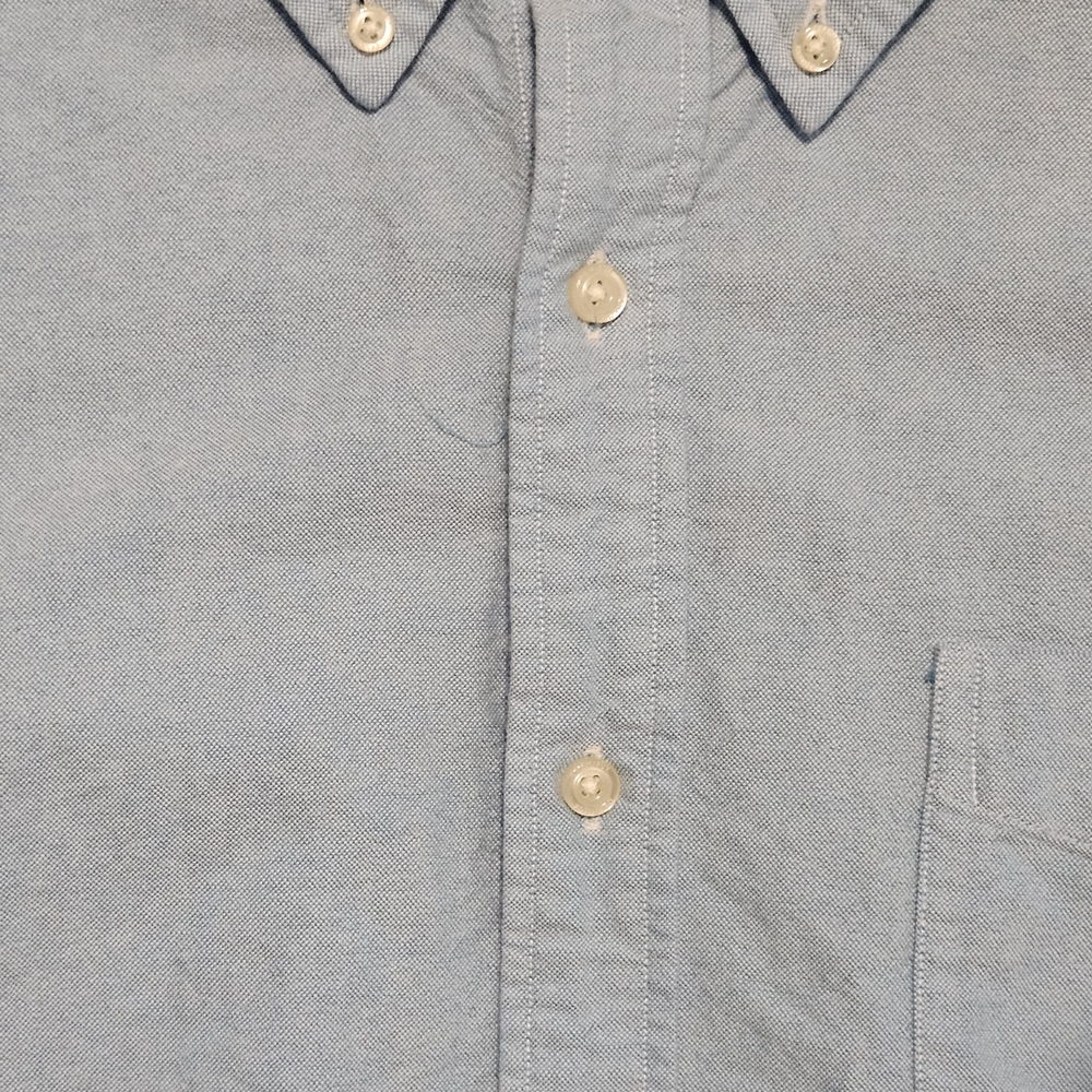 DANIEL CREMIEUX mens Short Sleeve Button Dress Shirt Size LARGE COLOR BLUE LL11 - Picture 6 of 16